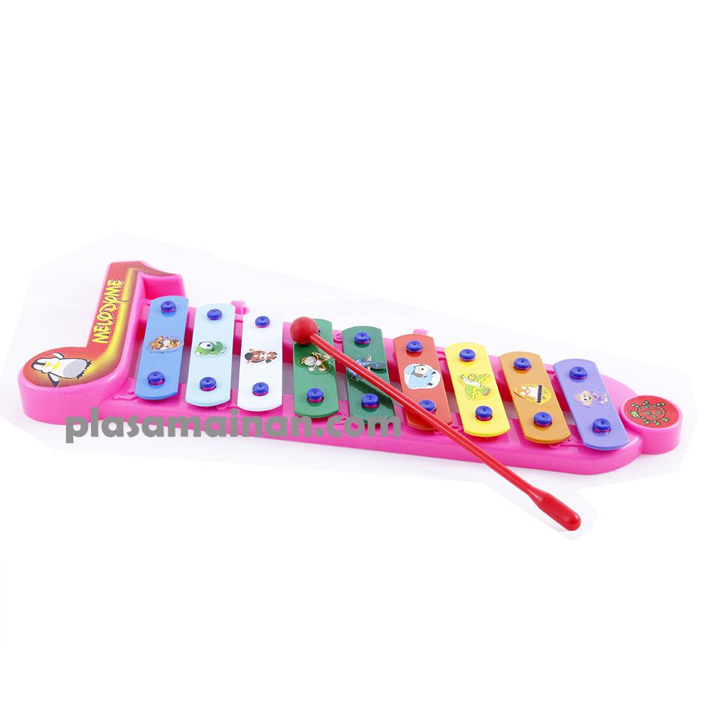 MOMO Toys Xylophone Melodyme Pink 609 BC - Mainan Kolintang