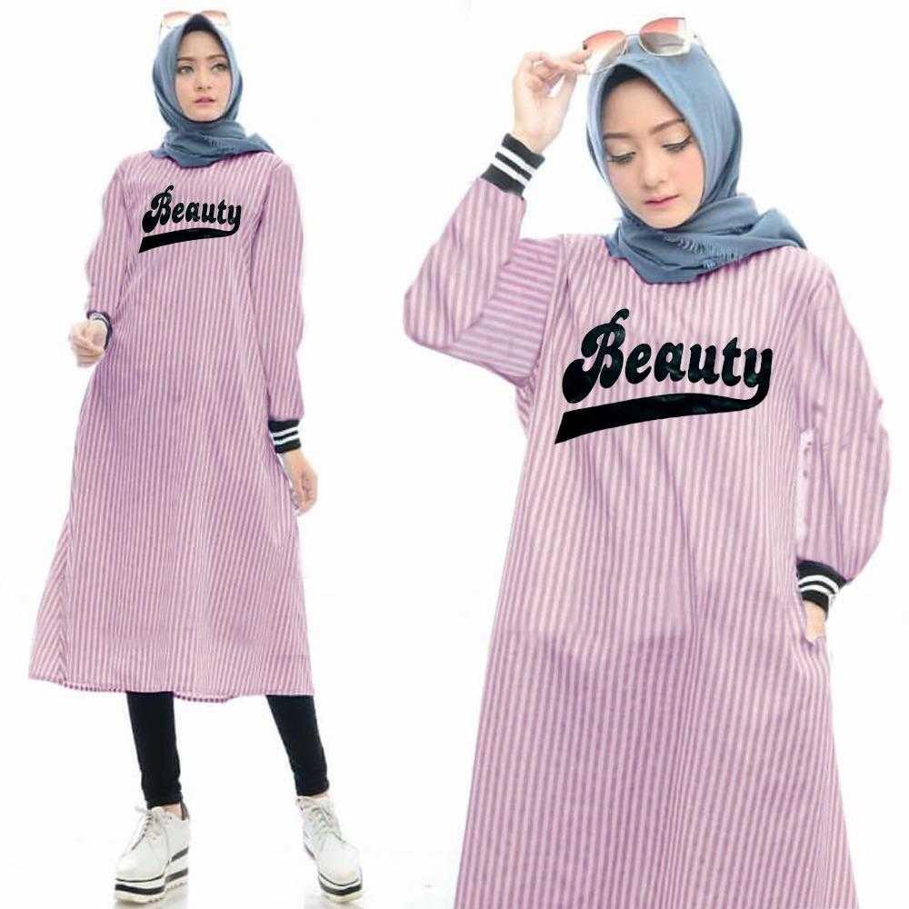 Tunik Beauty - Tunik Wanita - Gamis Wanita Terbaru - Baju Muslim Terbaru 2018 - Gamis