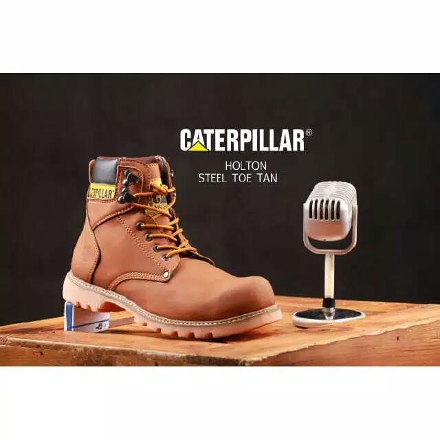 Sepatu Boots Caterpillar Holton Safety Pria Boot Cat Murah