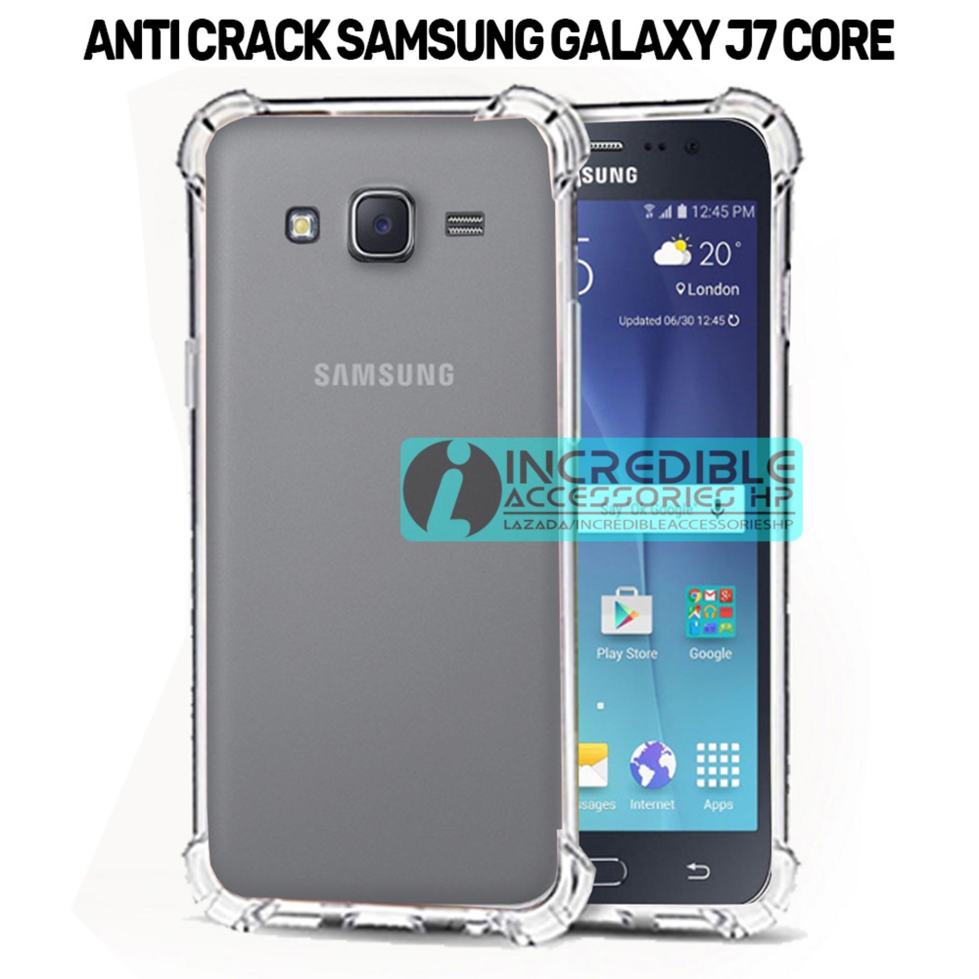 Case Anti Shock / Anti Crack Elegant Softcase  for Samsung Galaxy J7 Core - White Clear