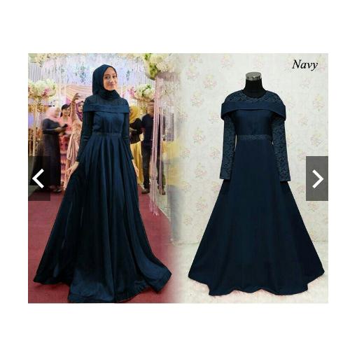 MoslemWear GAMIS PESTA SABRINA BRUKAT ORIGINAL REAL PIC + HIJAB PASHMINA - GAMIS WISUDA - BAJU LEBARAN PREMIUM - FASHION KONDANGAN GAUN PESTA PARTY MUSLIMAH DRESS MEWAH ELEGAN - KEBAYA MODERN MUSLIM HIJABER JILBAB JUMBO ihsabrina