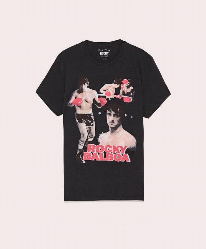 Kaos Zara Man Original Termurah - Rocky Balboa Red