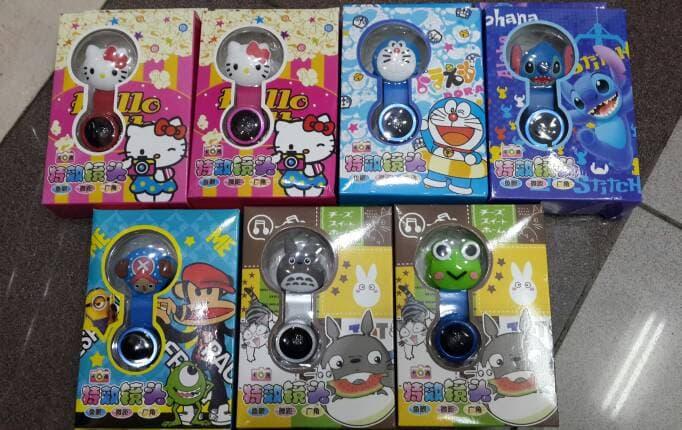 Fish Eye Karakter / Lensa Jepit / Universal Clip Lens Camera 3in1 HP