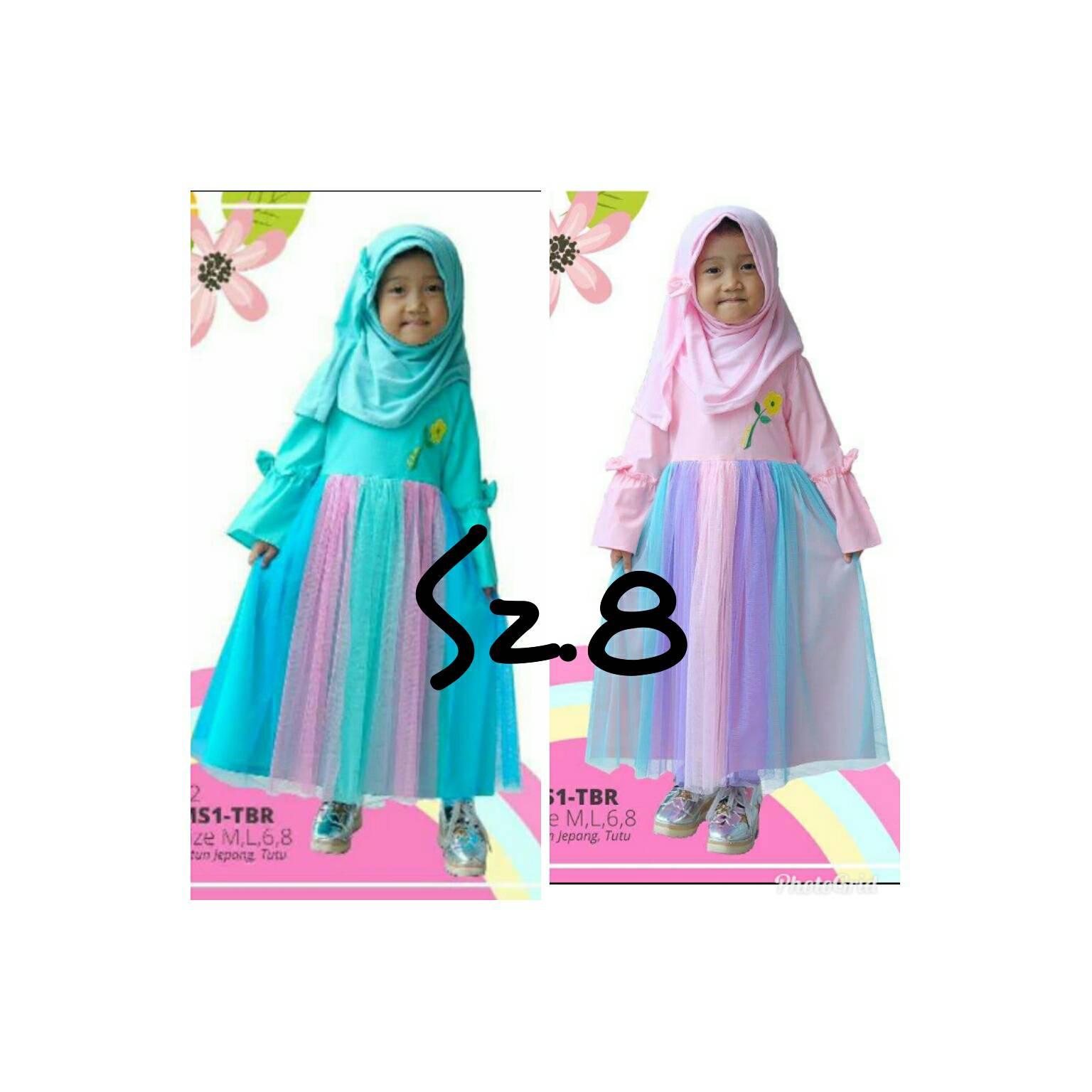 Gamis Labella Sz.8 (8-9tahun) untuk anak kembar