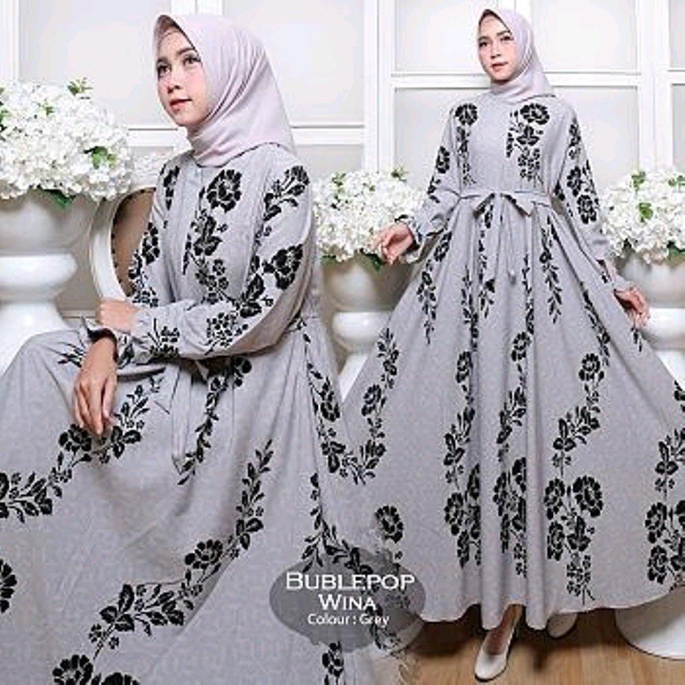 Gamis Bublepop Wina 5w No Pasmina di lapak Toko Kembar Tanah Abang rinymangiwa