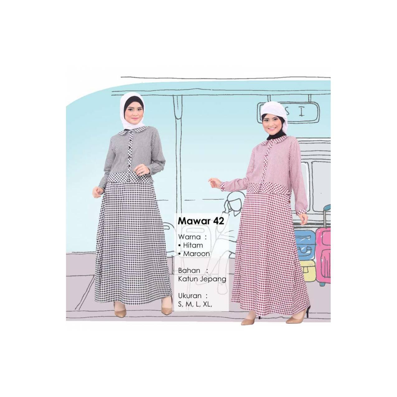 GAMIS QIRANI MAWAR 42 NEW 2017 /Gamis Muslimah/dress Syar'i
