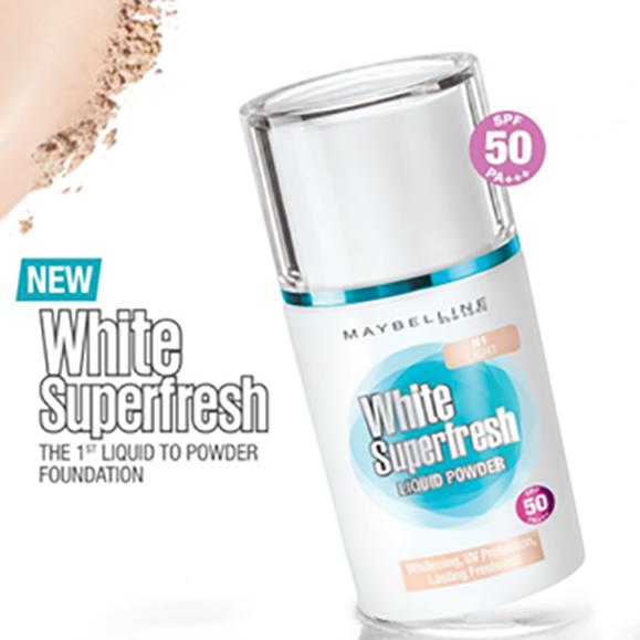 Maybelline White Superfresh Liquid Powder - IVORY SAND BEIGE NATURAL HONEY