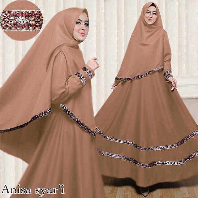 GAMIS SYARI WANITA/GAMIS BUSUI REMAJA/GAMIS TREND MASA KINI/GAMIS MUSLIMAH MOTIF SONGKET LD 110 CM PJ 135 CM