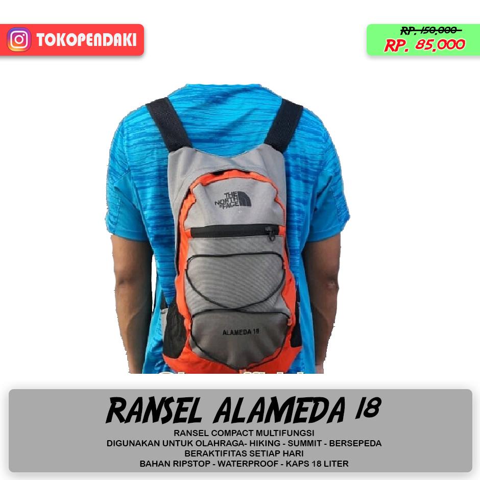 Tas Alameda 18 Liter TNF Ransel Compact Praktis Olahraga Futsal Sepeda Pendakian Backpack