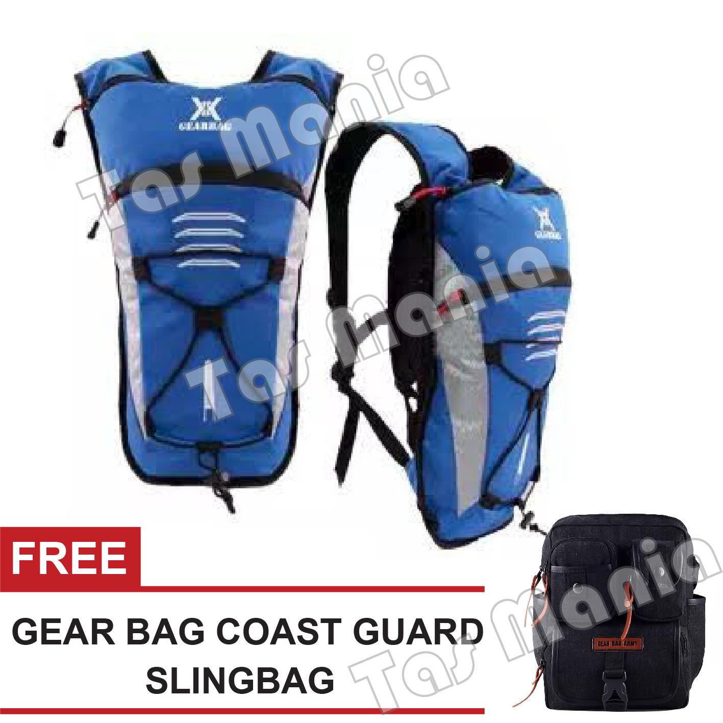 Gear Bag - Fausto Hydropack Cycling Backpack + FREE Gear Bag Coast Guard Army Slingbag - Tas Sepeda Ransel Tas Sepeda Ransel Best Seller Tas Fashion Pria