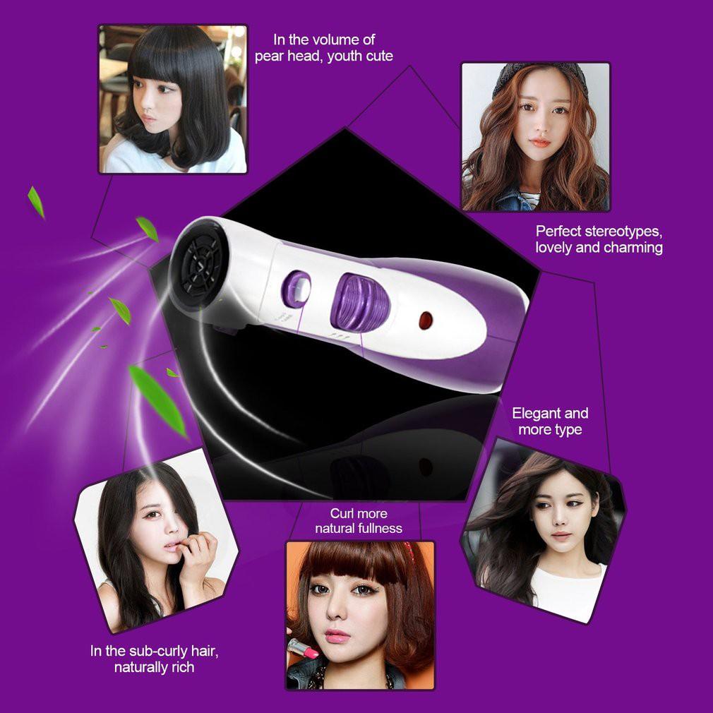 7In1 KM-585 Anion Hair Dryer Roll/Sisir Multifungsi Untuk Meluruskan/Keriting Rambut