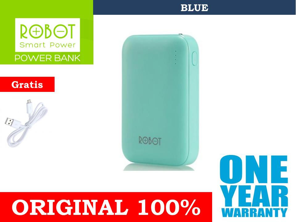 Robot RT7200 6600mAh 2 USB Ports Power Bank for Android iPhone White