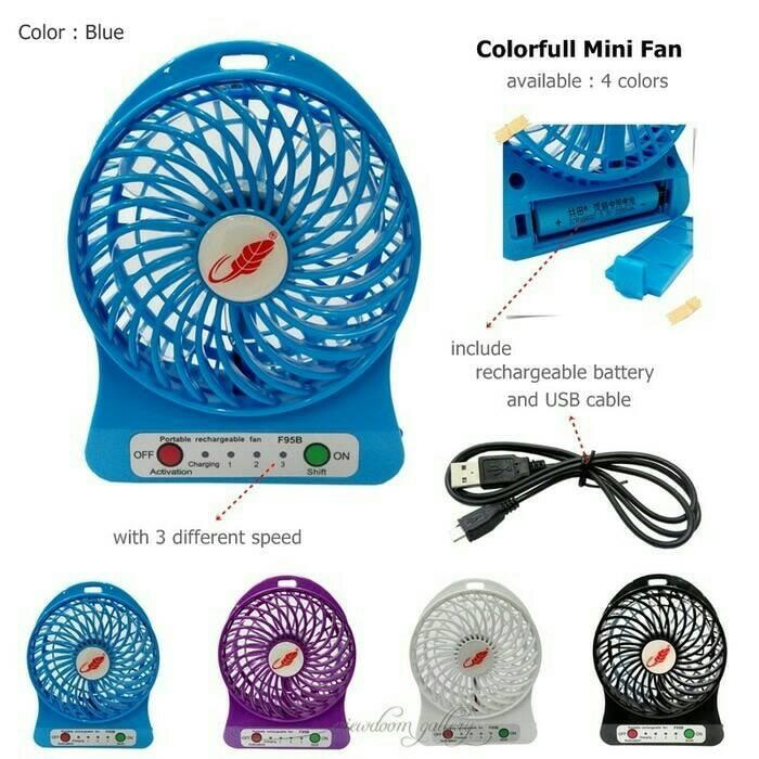 Paling di cari Kipas Angin Mini Portable Travel Fresh Summer Desk Mini Fan - RANDOM
