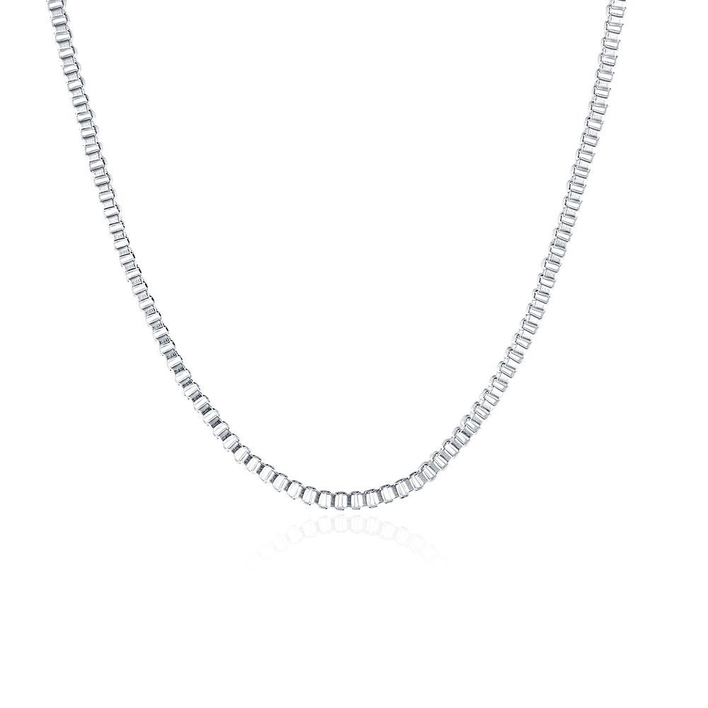 Bella & Co. Chain Necklace LKNSPCC009-20 Aksesoris Perhiasan Kalung Rantai Lapis Silver