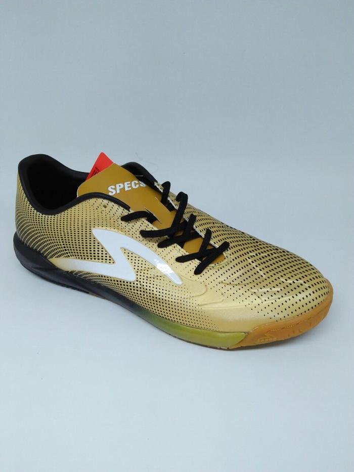 Sepatu futsal specs original Swervo Thunderbolt IN Gold new 2018 Sepatu Futsal / Sepatu Bola/ Sepatu Olahraga/ sepatu Futsal Original / Sepatu Bola Original / sepatu Running / Sepatu Pria
