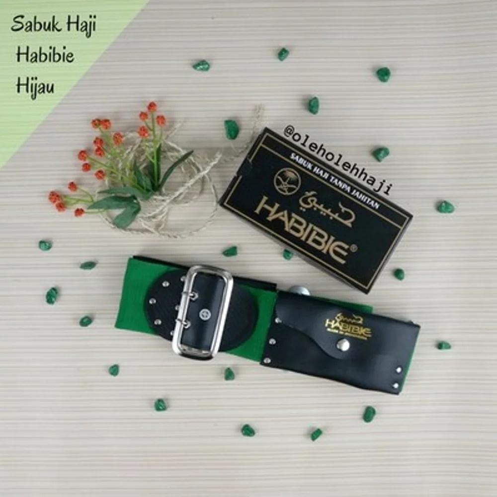 Sabuk Haji Habibie Hijau Ikat Pinggang Haji Dan Umroh Perlengkapan Haji