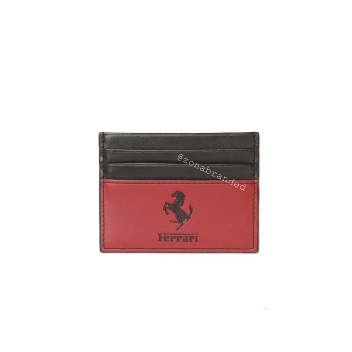 Card holder dompet kartu import branded Ferrari CHP-71 Red