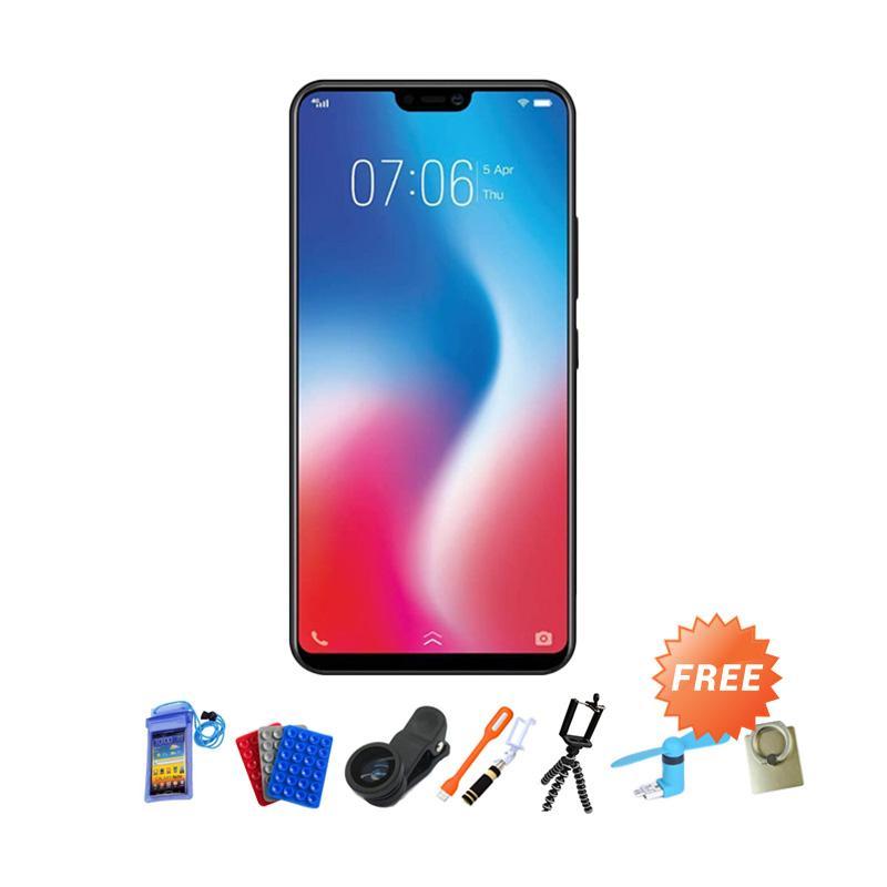 Vivo V9 Smartphone - Gold + Free 10 Item