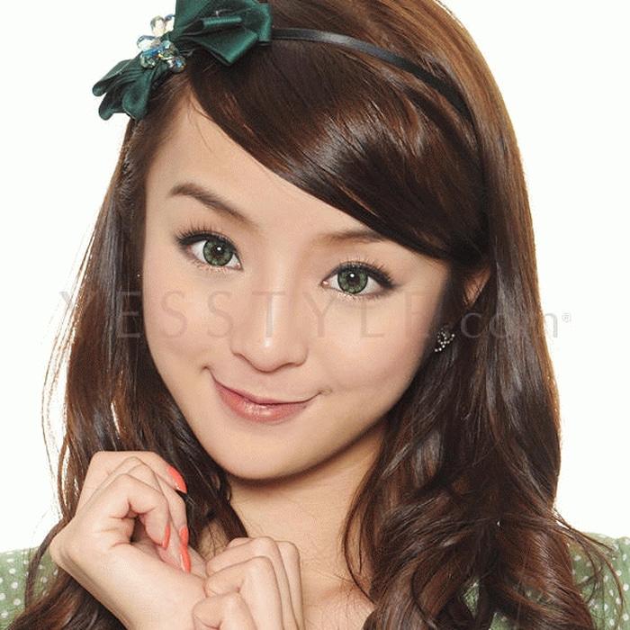 Warna Mata Softlens Geo Xtra Flower Morning Glory Green Hijau WFL-A33