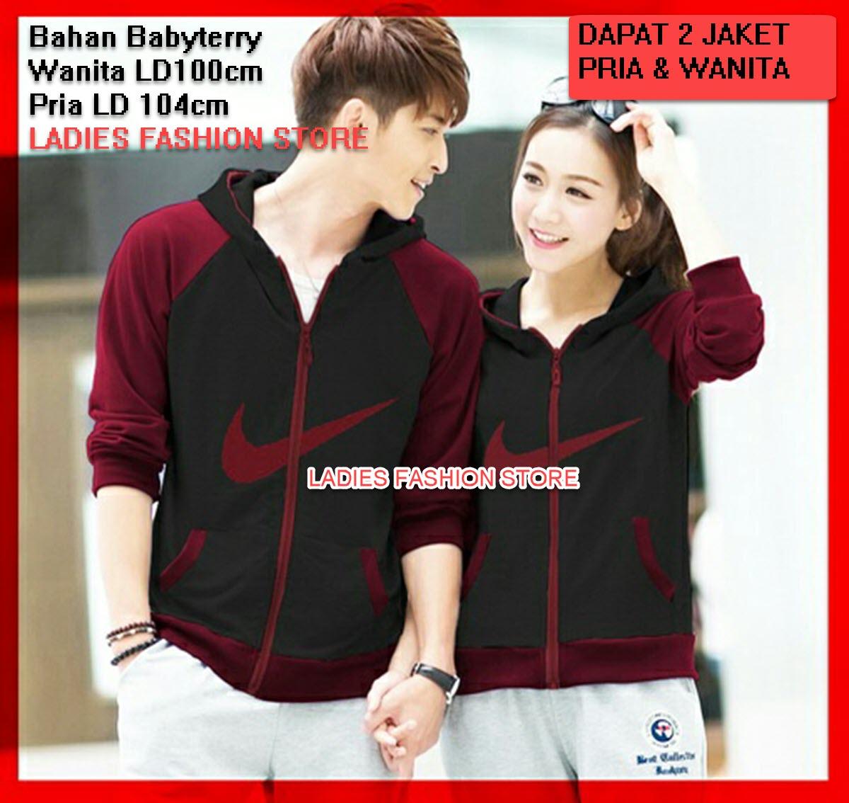 Jaket Pasangan Pria dan Wanita Dapat 2 / Jacket Couple Modern / Jaket Sepasang Cewek Cowok / Jacket Girl Boy / Jaket Kupluk / Jaket Bomber / Jaket Tebal / Jaket Murah / Jaket TERBARU / Atasan Jaket Kembar / Jaket Korea Style / Jacket LC model N - MARUN