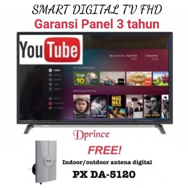 Coocaa 40 Inch Smart LED TV 40S3A12G + Antena PX DA 5120
