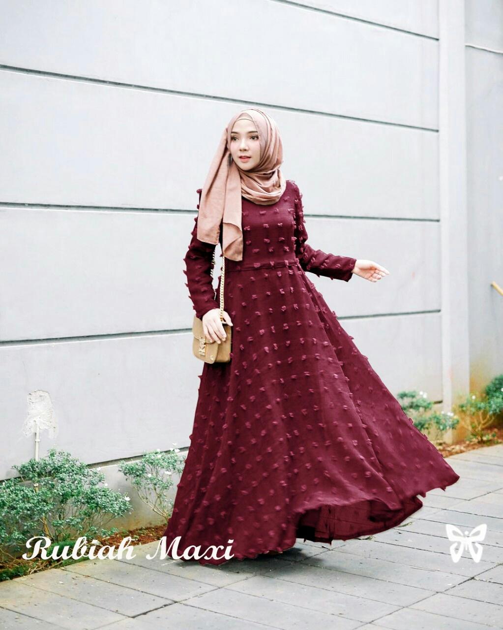 Solok Selatan Collection - Gamis Syar'i / Maxi Dress Lengan Panjang / Baru / Baju Muslim / Baju Muslimah / Baju Islami