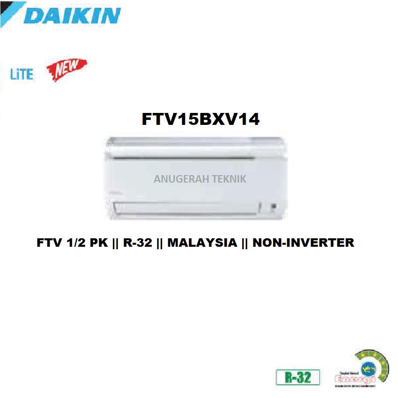 Daikin AC Split 1/2 PK DAMA LITE R32 Non Inverter - FTV15BXV14