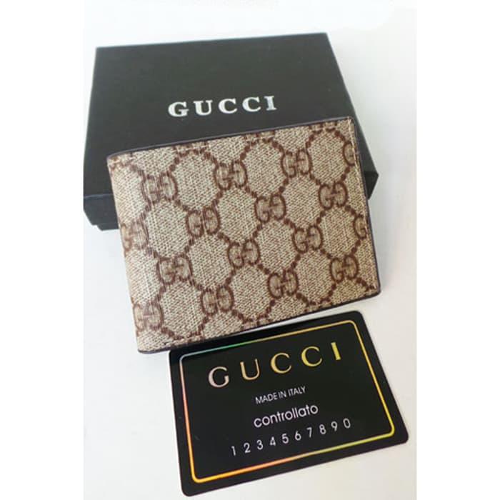 Dompet Pria Branded - Gucci 80 Khaki - 4eRdYD