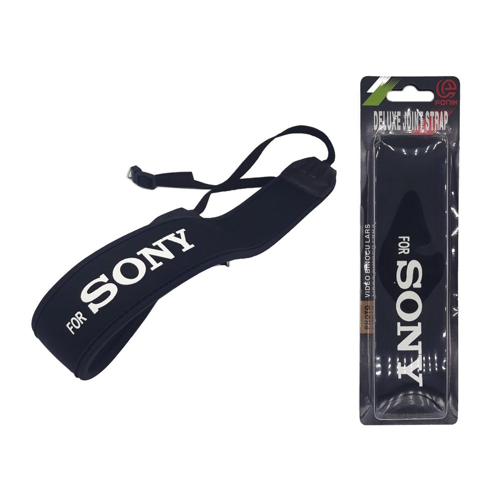 Tali Kamera Strap DSLR Neophrene SONY Neck - HItam