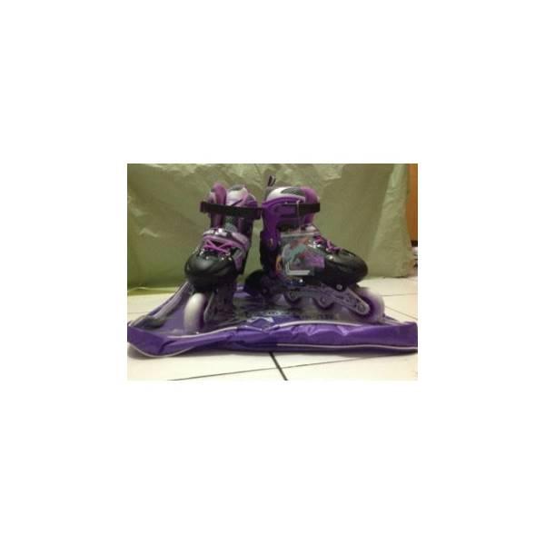Sepatu Roda Inline Skate Power Line Warna Ungu S M L - Rla44v