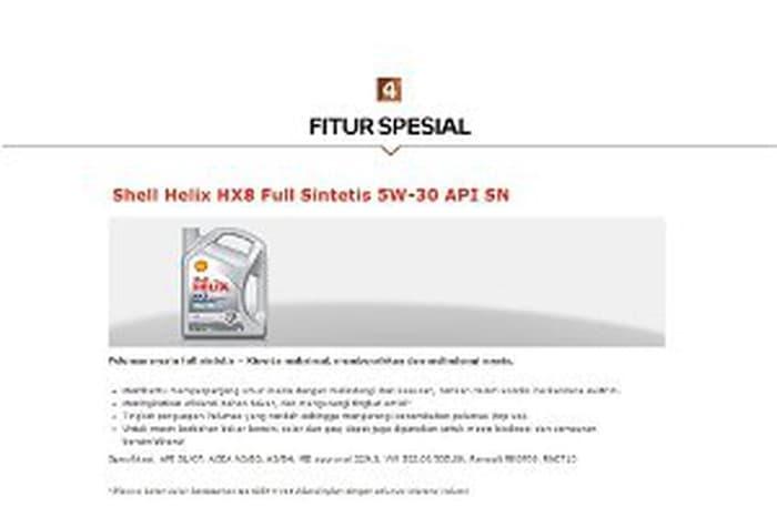 CUCI GUDANG Oli Mesin Mobil Motor Shell Helix Hx8 5w 30 Fully Murah