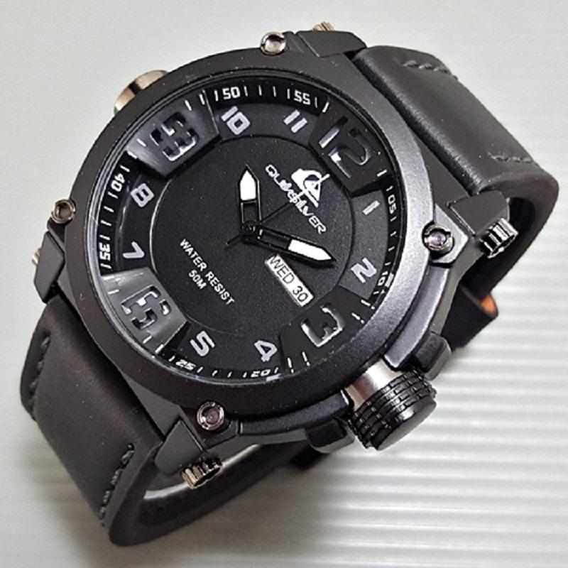 Jam Tangan Pria Quiksilver Leather Surf Kulit