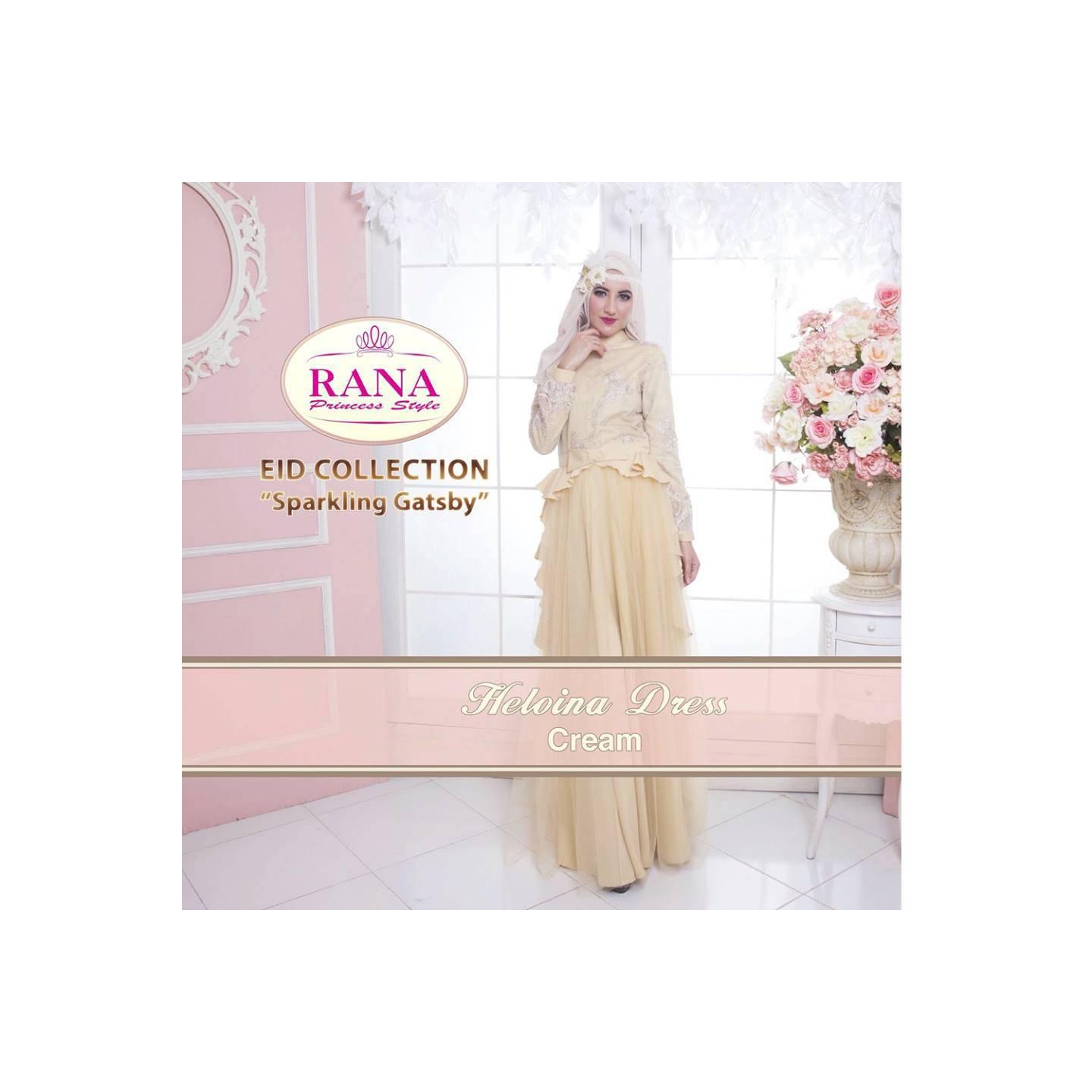 Rana Heloina Dress/Gamis Pesta/Baju Muslim Couple