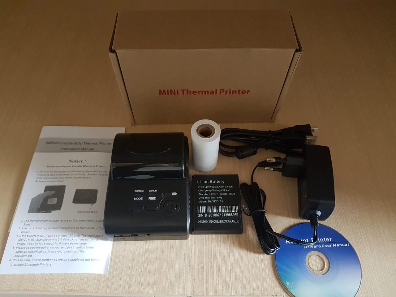 Terbaru Mini Printer ThermBluetooth 58mm EPPOS EP5805AI - Android - Plus Indikator Baterai