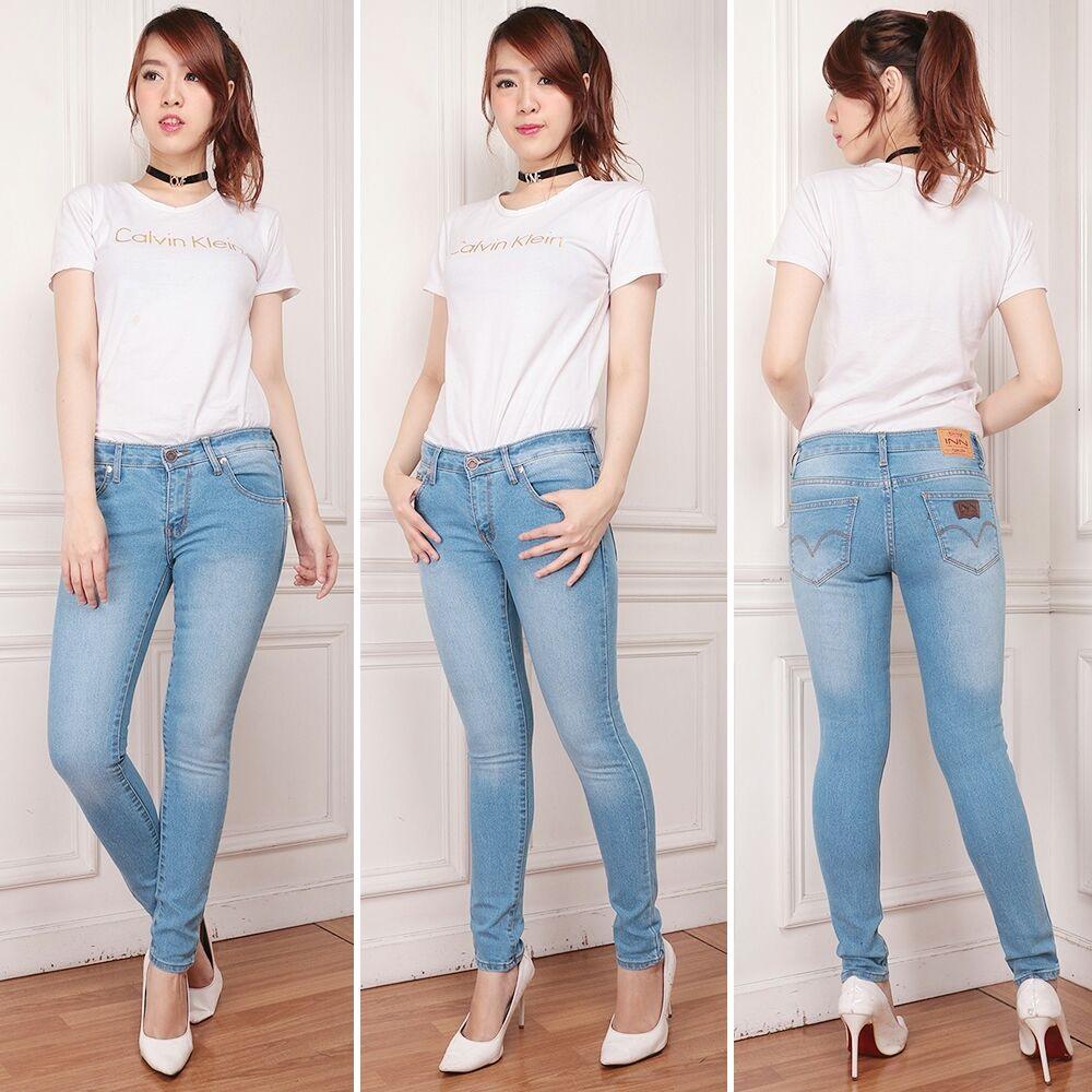 Nusantara Jeans - Celana Jeans Wanita Model Skinny Street Berbahan Soft Jeans Bagus Murah Jahitan Rapi Ripped Ritsleting