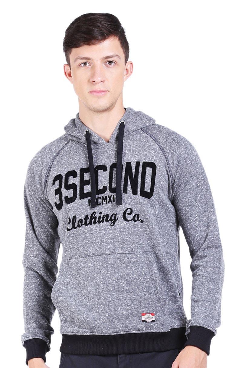 3 Second Men Jacket Grey Fashion Pakaian Jaket & Mantel Pria Jaket Bomber Pria