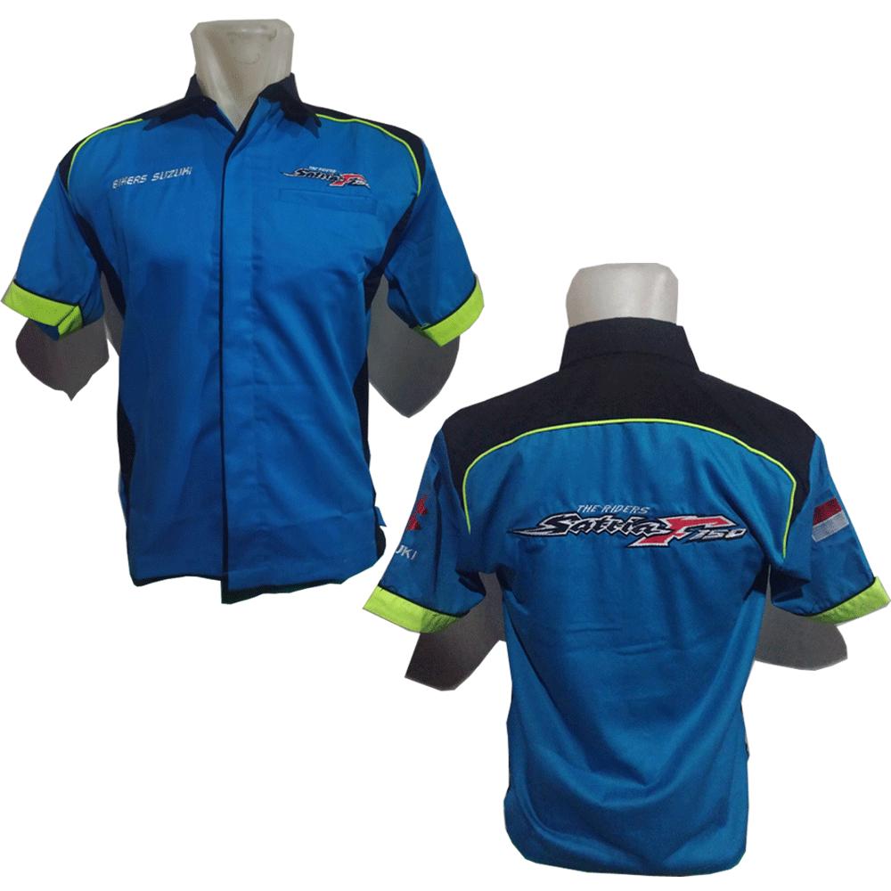 Kemeja Satria FU Distro Bikers Motor KFU BONUS Stiker CADEL Bandung
