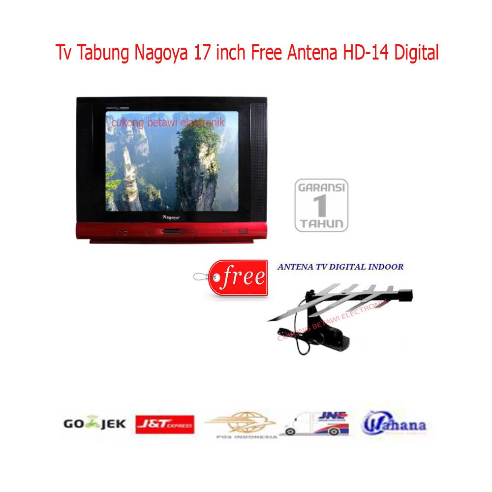Tv Tabung Nagoya 17 inch Free Antena HD-14 Digital-Murah-KHUSUS JABODETABEK