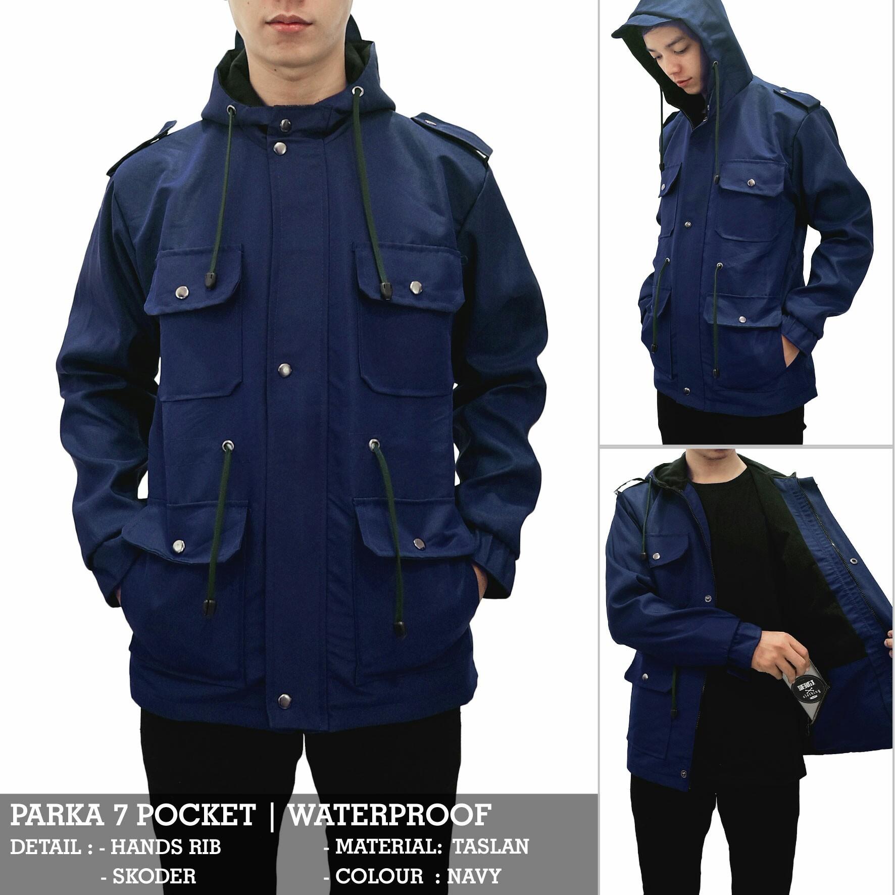 Jaket parka pria keren anti air