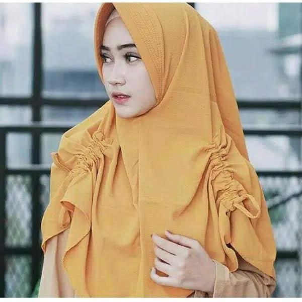 KU 031 KHIMAR SERUT SAMPING KANAN KIRI/ KHIMAR PITA / KHIMAR INSTAN / jilbab instan serut FASHION WANITA FASHION MUSLIM HIJAB MURAH HIJAB PITA JILBAB MURAH