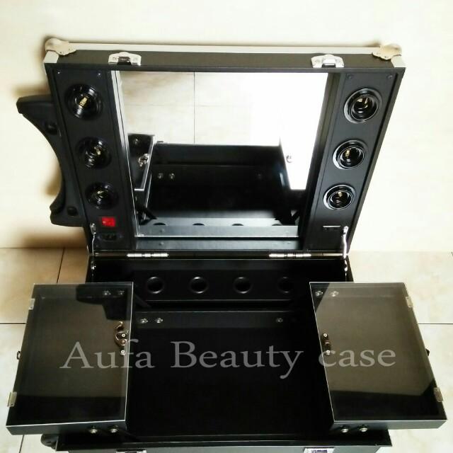 beauty case lampu/koper makeup/box makeup