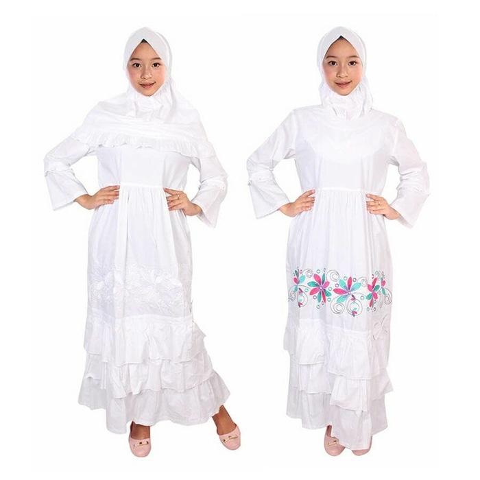 Fayrany FGP-008 Size 1 - 6 Baju Muslim Anak Gamis - Putih