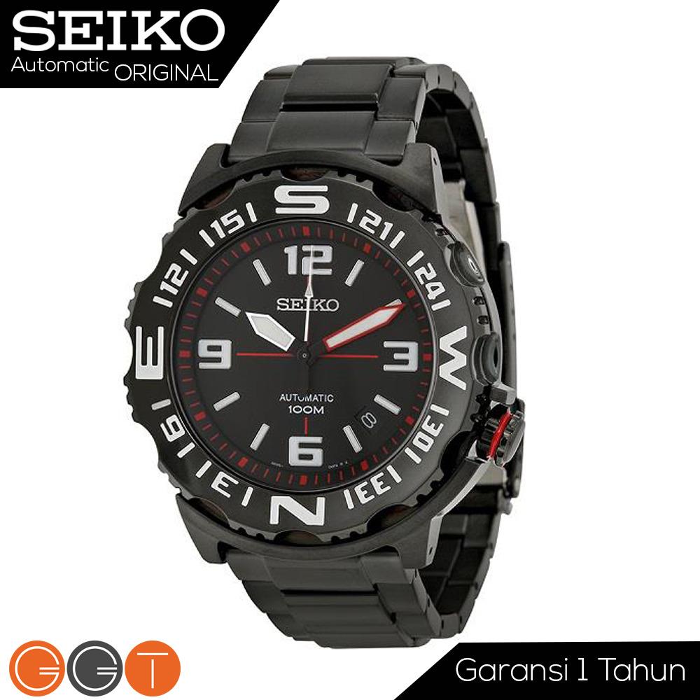 Seiko Superior Automatic Superior Divers Men's Watch - Jam Tangan Pria - Stainless Steel Strap - Automatic Movement- SRP447K1 - Black Promo