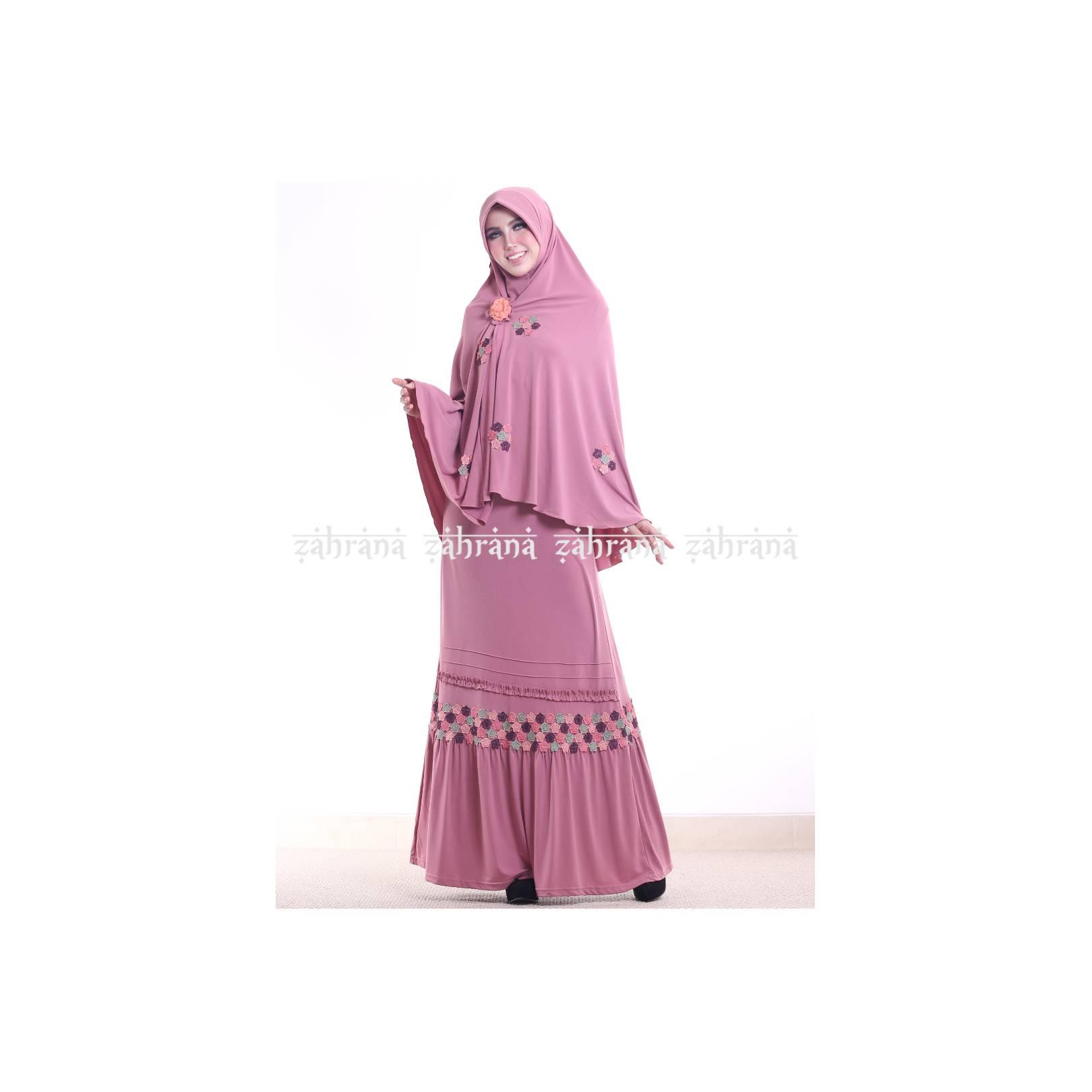 Gamis Syar'i Jersey Iwakuni Renda Bordir GI9679