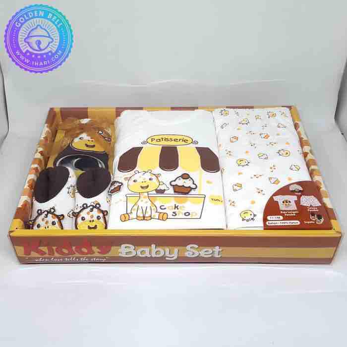 Perlengkapan bayi baru lahir baby newborn gift set coklat tua