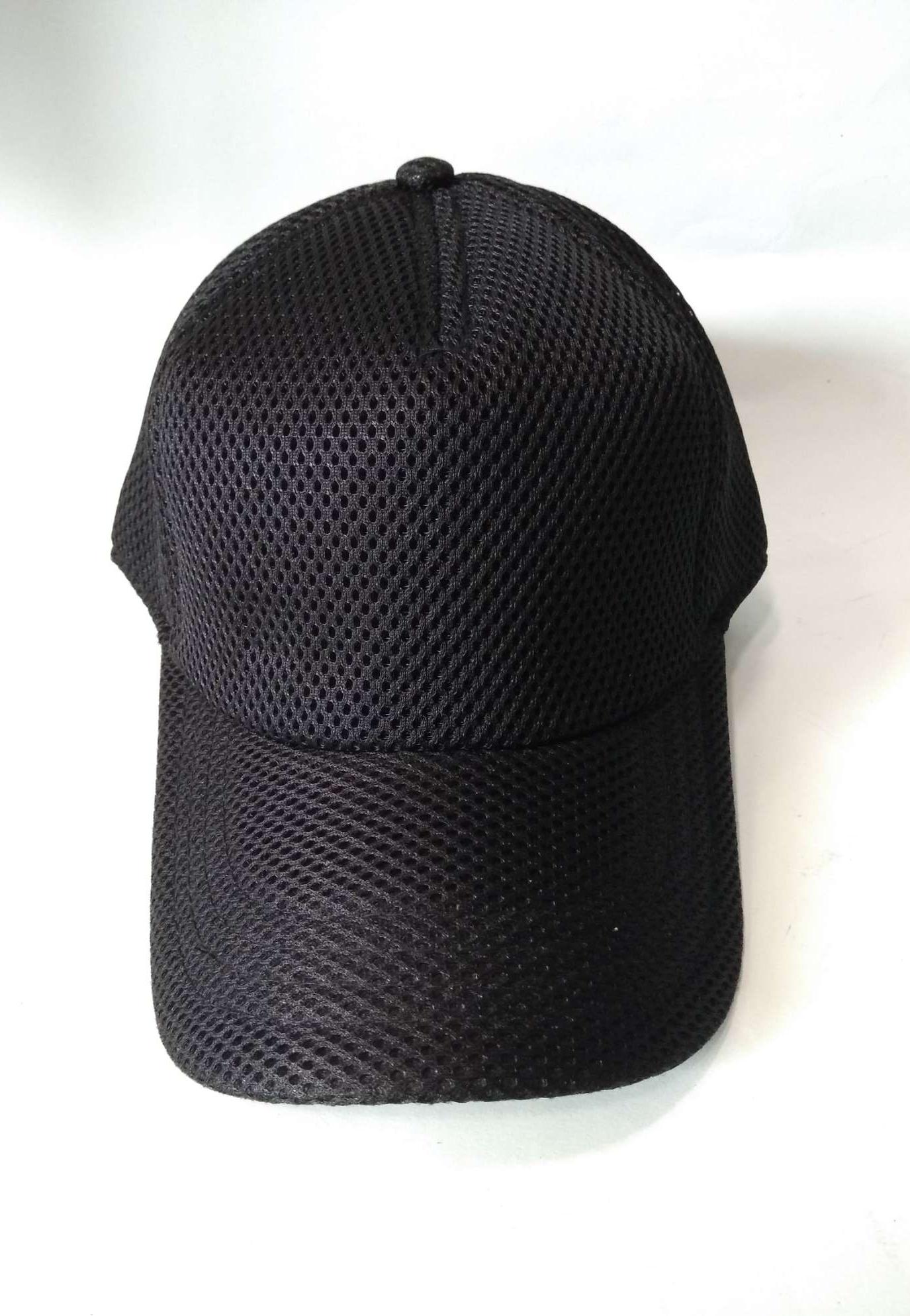 Topi jaring hitam polos