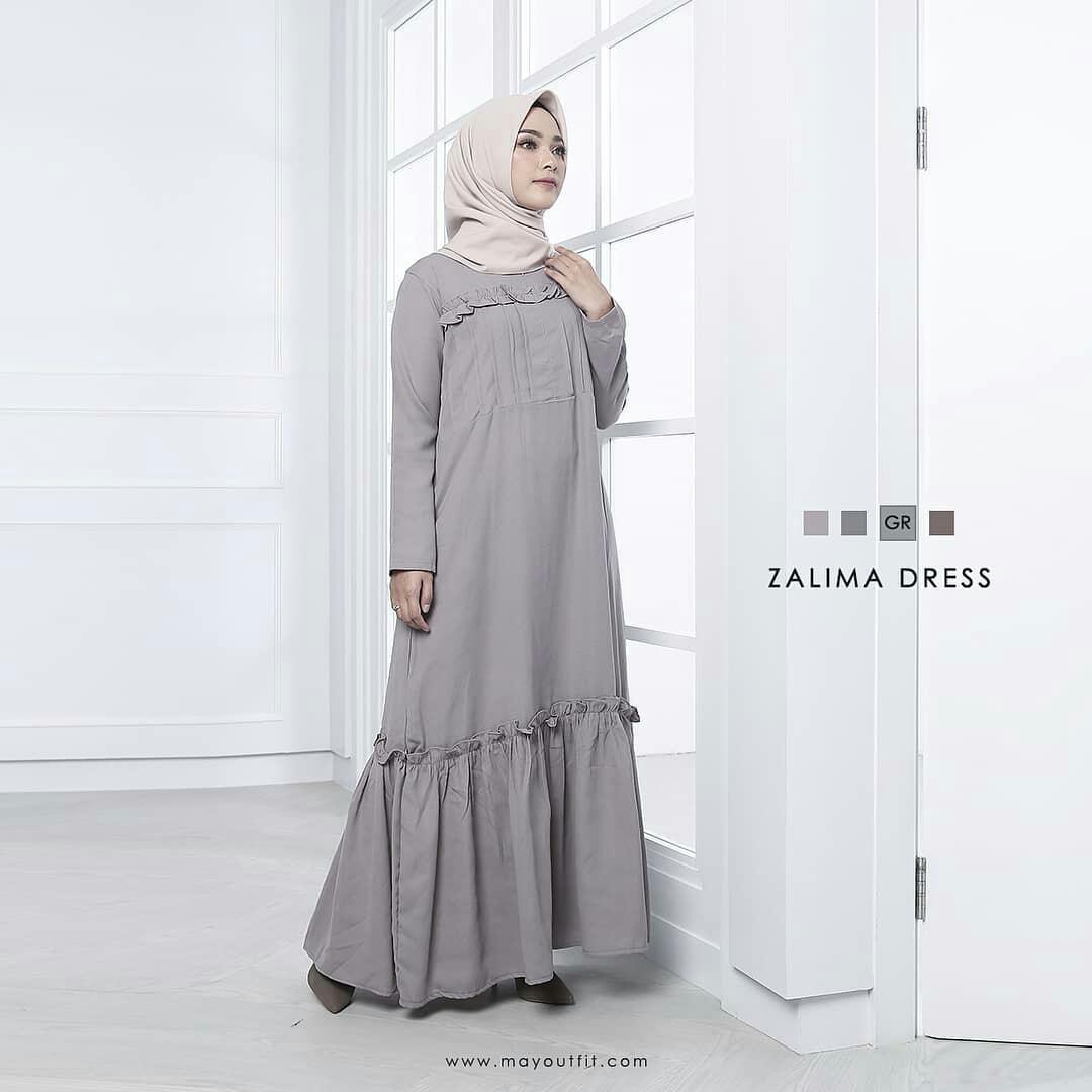 New Zalima Dress Balotely Supplier Baju Original Wanita Muslim Terbaru Grosir Maxy Cewek Murah Panjang Simple Fashinable Gaun Santai Modis 2018
