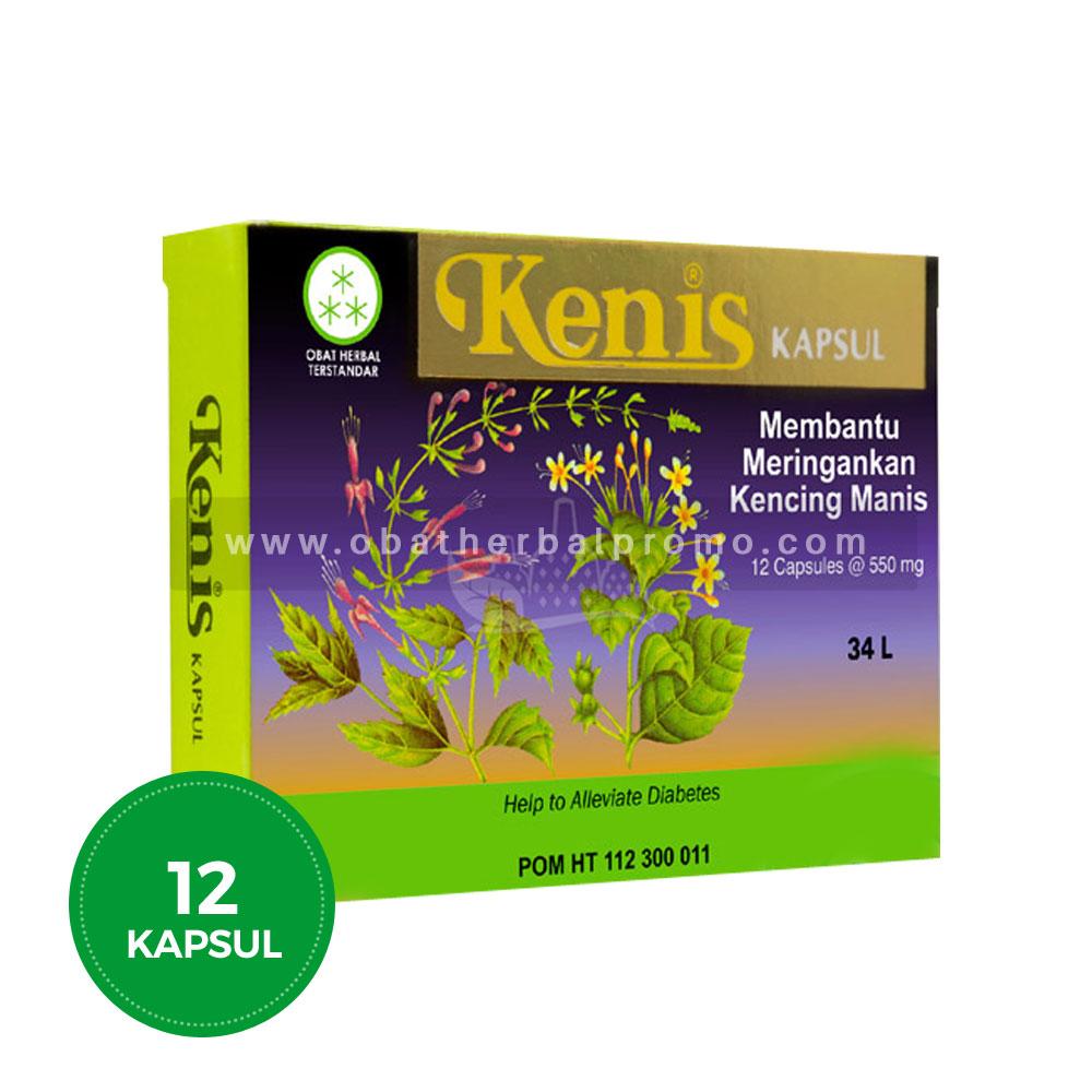 Borobudur Herbal Kenis 12 Kapsul Obat Diabetes Kencing Manis Alami