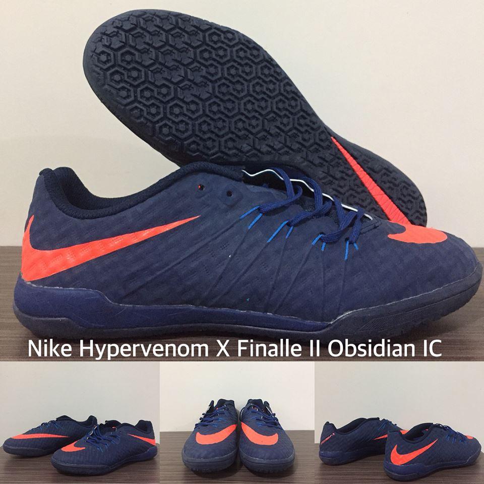 SEPATU FUTSAL NIKE HYPERVENOM X FINALLE II OBSIDIAN