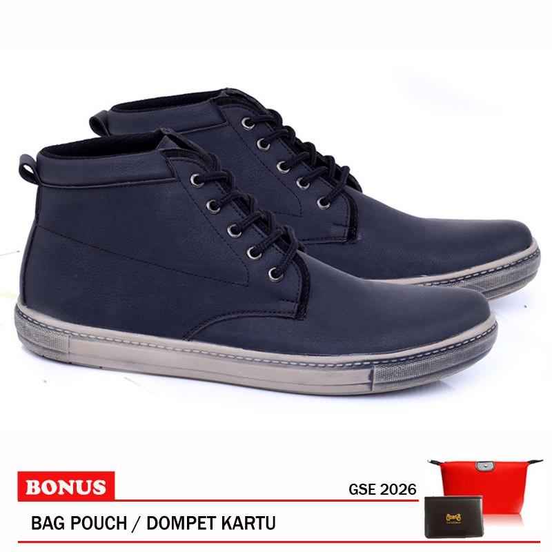 Garsel Sepatu Boots Pria GSE 2026 Hitam